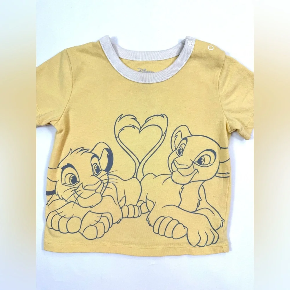 DISNEY‎ BABY Toddler Retro Lion King Simba & Nala Graphic T-Shirt 24M Playwear
